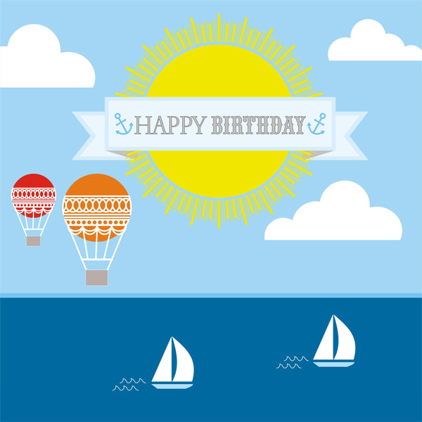 Birthday Card, Sailing, Happy Birthday