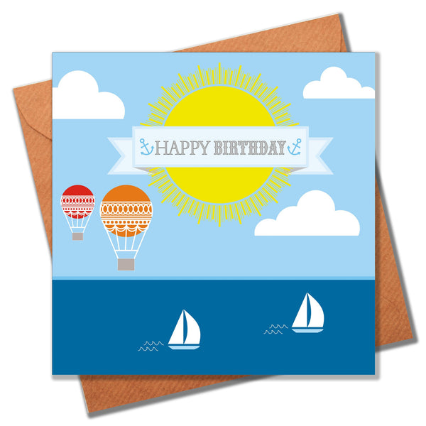 Birthday Card, Sailing, Happy Birthday