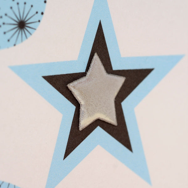 Birthday Card, Age 5 Boy, Happy 5th Birthday, Embellished with a padded star