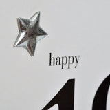 Birthday Card, Blue Star, Happy 18th Birthday, Embellished with a padded star