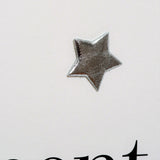 Good Luck Retirement Card, Blue Stars, Embellished with a padded star