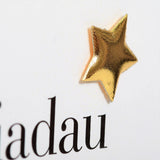 Welsh GCSE results Congratulations Card, Pink Stars, padded star embellished