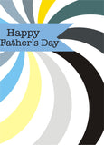Father's Day Card, Spiral, Happy Father's Day, See through acetate window