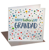 Father's Day Card, Dotty Grandad, Embellished with colourful pompoms