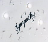 Sympathy Card, Sorry, Thinking of you, Embellished with pompoms