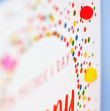 Mother's Day Card, Dotty, Granny with love, Embellished with colourful pompoms