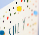 Welsh Father's Day Card, Sul y Tadau Hapus, Dotty, Pompom Embellished