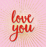 Valentine's Day Card, explosion with pink background, Love You