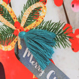 Christmas Card, Bauble, Merry Christmas, Nana, Tassel Embellished