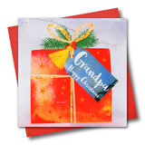 Christmas Card, Present, Grandpa, Happy Christmas, Tassel Embellished