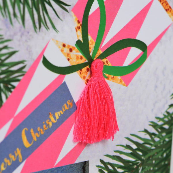 Christmas Card, Cracker, Granny, Happy Christmas, Tassel Embellished