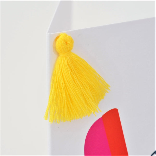 General Card Card, Telephone, Just to Say, Embellished with a colourful tassel