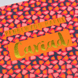 Welsh Birthday Card, Penblwydd Hapus Girlfriend, text foiled in shiny gold