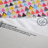 Birthday Card, Wishing you a Happy Birthday, Block letters, with gold foil