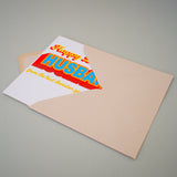 Birthday Card, Husband, The Best Decision, Block letters and gold foil