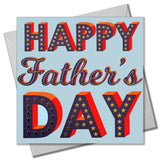 Father's Day Card, Gold Stars, text foiled in shiny gold