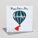 Father's Day Grandpa Card, Hot air Balloon, Tassel Embellished