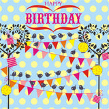 Birthday Card, Bird Party, Happy Birthday