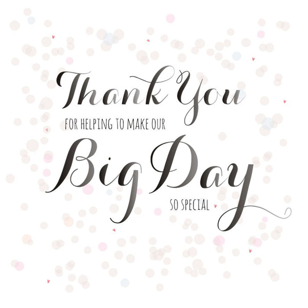 Wedding Card, Dots, Thank you for our Special Day