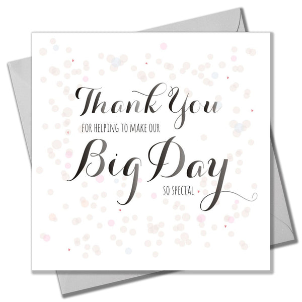 Wedding Card, Dots, Thank you for our Special Day