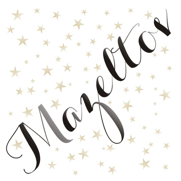 Religious Occassions Card, Golden Stars, Mazel Tov