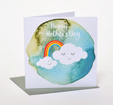 Mother's Day Card, Clouds and a Rainbow, Happy Mother's Day
