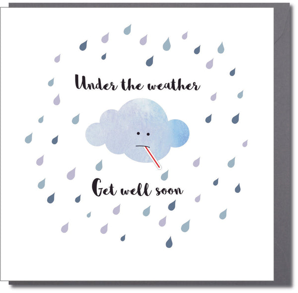 Get Well Card, Poorly Cloud, Under the Weather, Get Well Soon