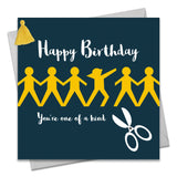 Birthday Card, Dab Man, One of a Kind, Embellished with a colourful tassel