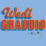 Welsh Graduation Card, Wedi Graddio, Red block letters, with gold foil