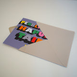 Welsh Grandad Birthday Card, Taid, Block letters, gold foil