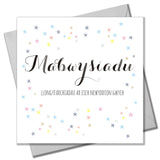 Welsh Baby Card, Adoption, Congratulations on your Wonderful News