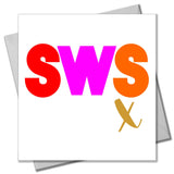 Welsh Valentines Day Card, SWS, Kiss, text foiled in shiny gold