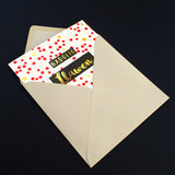 Welsh Christmas Card, Berries & Twigs, text foiled in shiny gold