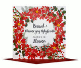 Welsh Brother & sister-in-law Christmas Card, Nadolig Llawen, Pompom Embellished