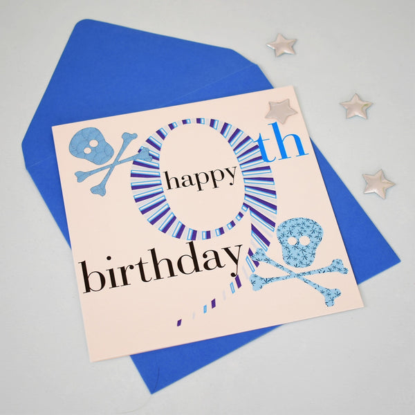 Birthday Card, Age 9 Boy, Happy 9th Birthday, Embellished with a padded star