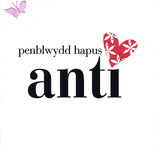 Welsh Auntie Birthday Card, Penblwydd Hapus Anti, fabric butterfly embellished