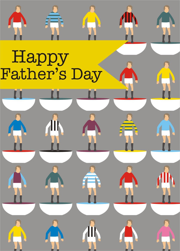 Father's Day Card, Subbuteo, Happy Father's Day, See through acetate window