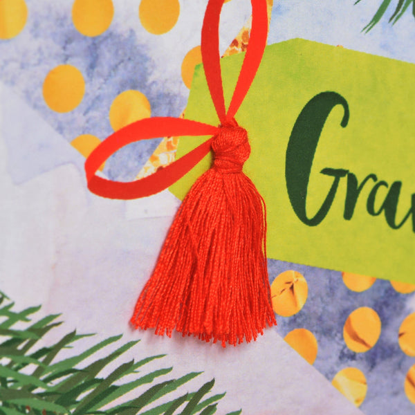 Christmas Card, Cracker, Grandad, Happy Christmas, Tassel Embellished