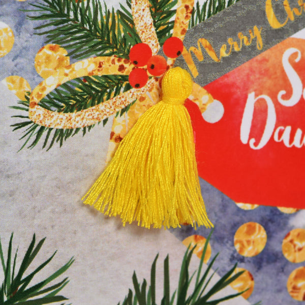Christmas Card, Cracker, Son and Daughter in law, Tassel Embellished
