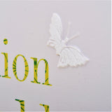 Saint Davids Day, Dydd Gwyl Dewi Hapus, embellished with a fabric butterfly