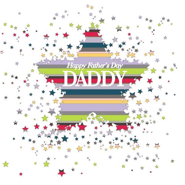 Father's Day Card, Star Burst, Happy Father's Day Daddy