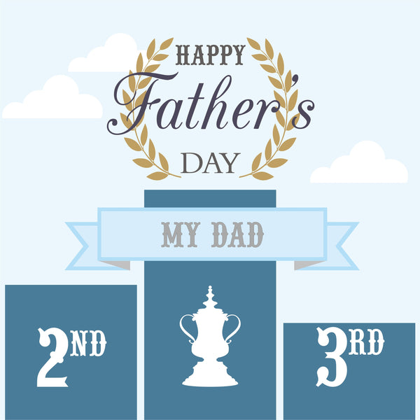 Father's Day Card, Champion Dad, Happy Father's Day