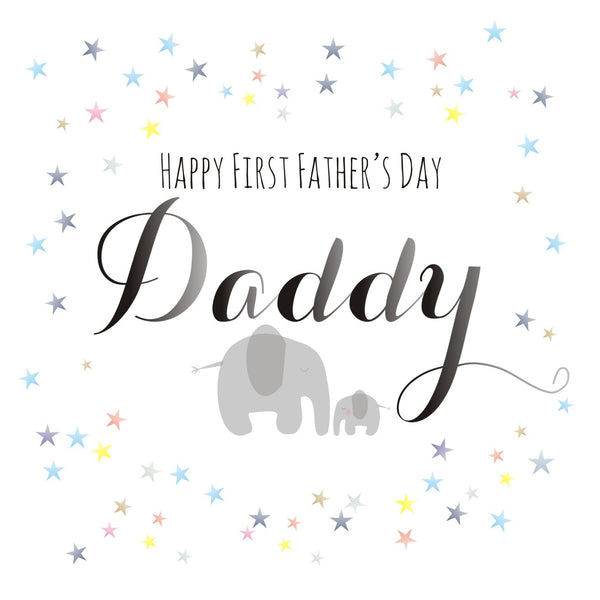 Father's Day Card, Elephants, First Father's Day, Daddy