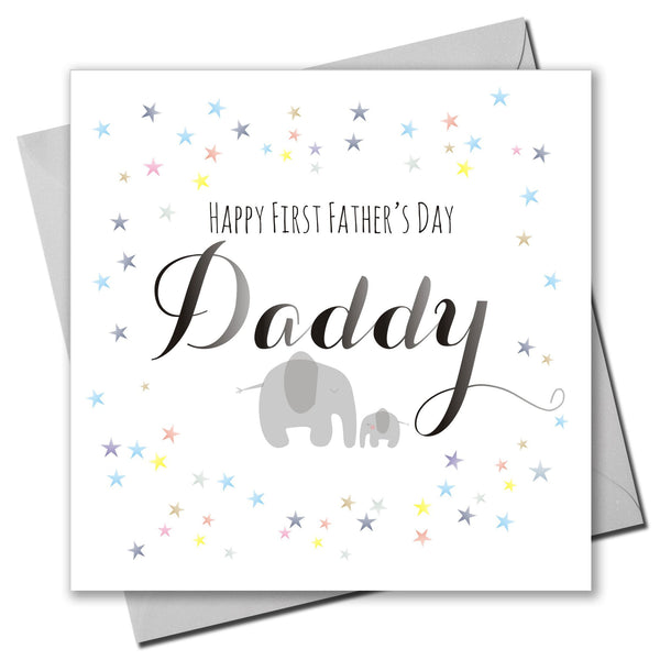 Father's Day Card, Elephants, First Father's Day, Daddy