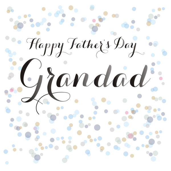 Father's Day Card, Blue Dots, Happy Father's Day, Grandad