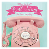Mother's Day Card, Phone, Call Mum