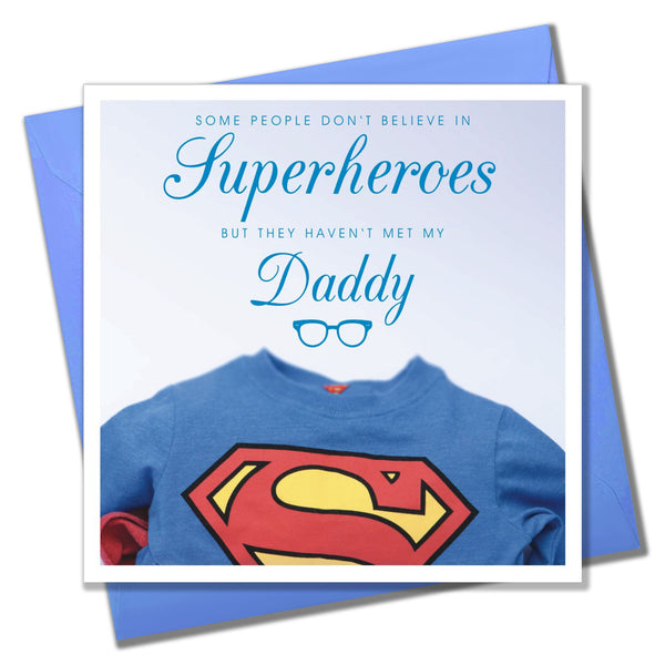 Father's Day Card, Superman, Superhero Daddy