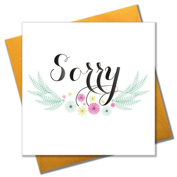 Sympathy, Sorry, Thinking of you Card, Flowers, Sorry