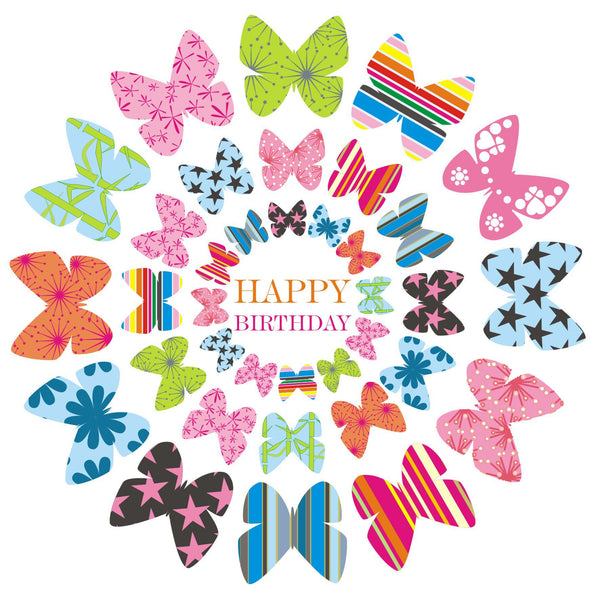 Birthday Card, Butterflies, Happy Birthday