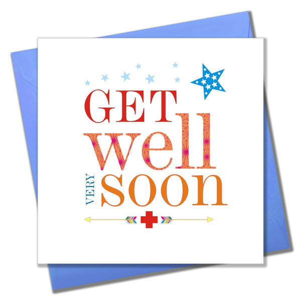 Get Well Card, Red Cross, Get Well Very Soon